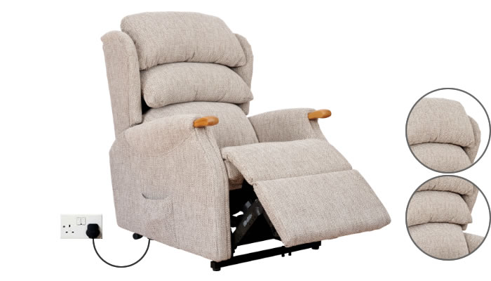 Celebrity Furniture Westbury Single Motor Recliner with Headrest and Lumbar Support